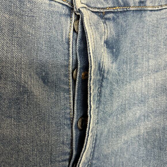 Old Navy Higher High-Rise Jeans Button Fly Distressed O.G. Straight Plus Size 26 - Picture 5 of 7